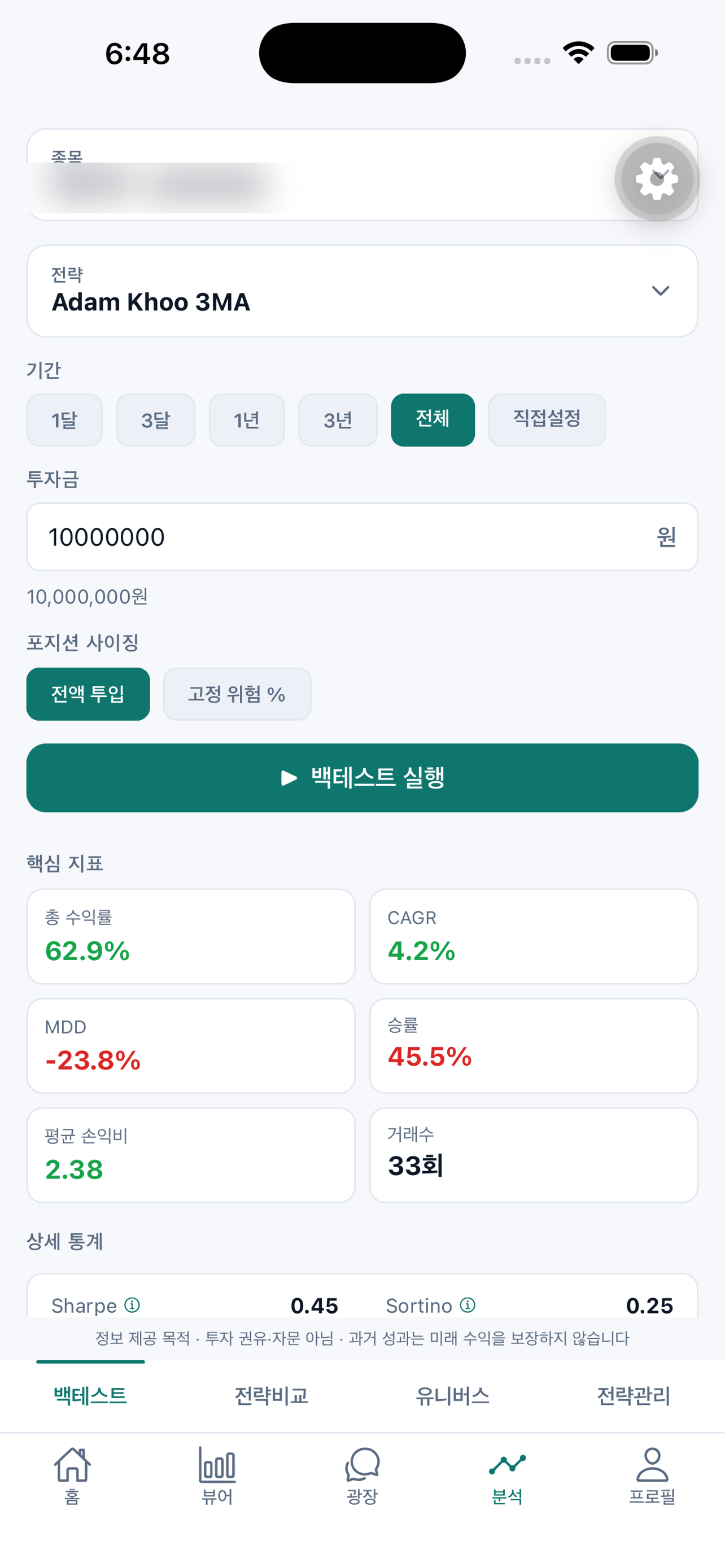 백테스트